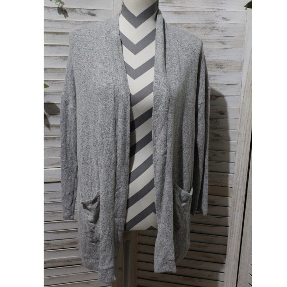 American Eagle Grey Heather Cardigan (385)🦋